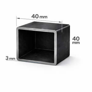 Țeavă rectangulară 40x40x3