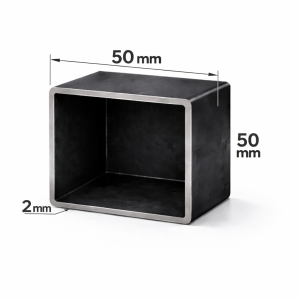 Țeavă rectangulară 50x50x2