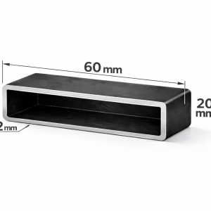 Țeavă rectangulară 60x20x2