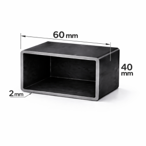 Țeavă rectangulară 60x40x2