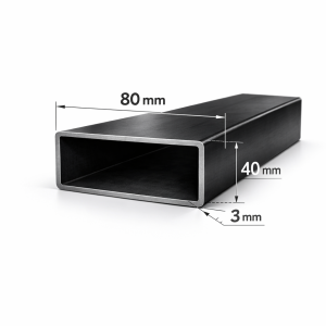 Țeavă rectangulară 80x40x3