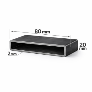 Teava rectangulara 80x20x2