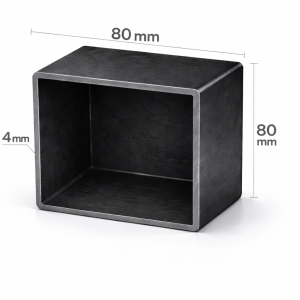 Teava rectangulara 80x80x4