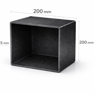 Țeavă rectangulară 200x200x5