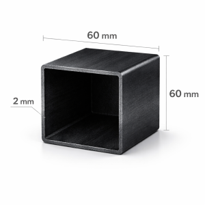 Țeavă rectangulară 60x60x2